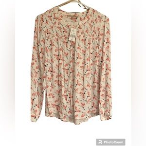 My DANIELLE NWT top/ cranes birds/ size small women’s ladies